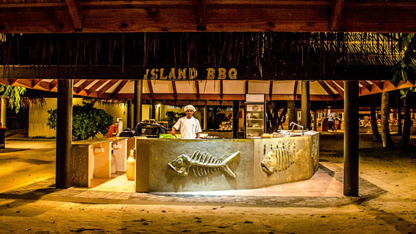 Guraamuli Island Barbeque--岛屿烧烤 dining美食的图片集（ 海鲜烧烤 ），印度洋三大明珠马尔代夫,马尔代夫太阳岛 Sun Island Resort